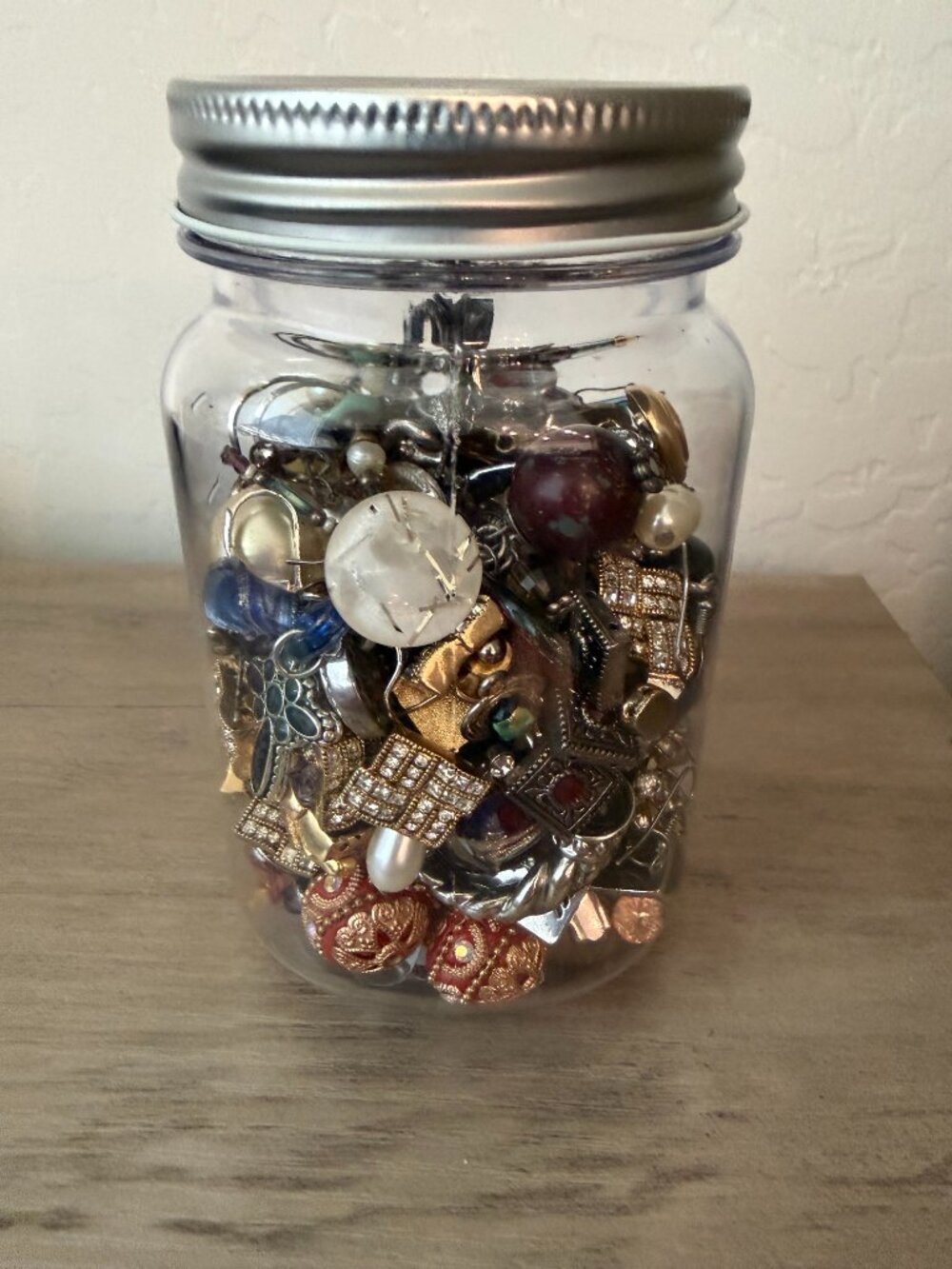 Craft Jar #2   Vintage mismatched pieces for craft projects